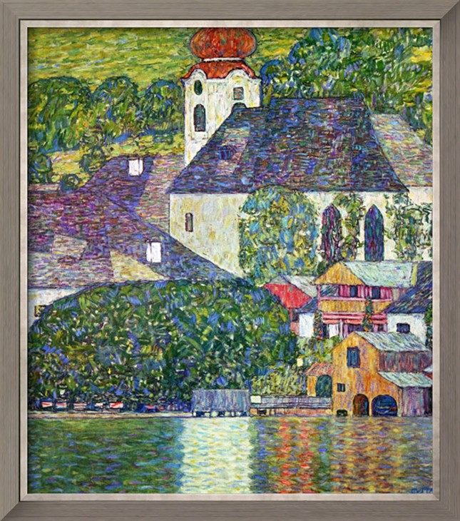 Kirche In Unterach Am Attersee, Church In Unterach On Attersee - Gustav Klimt Painting